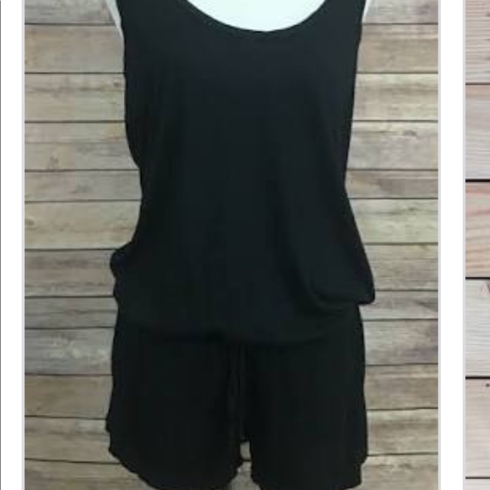 7 For All Mankind Black Jumpsuit